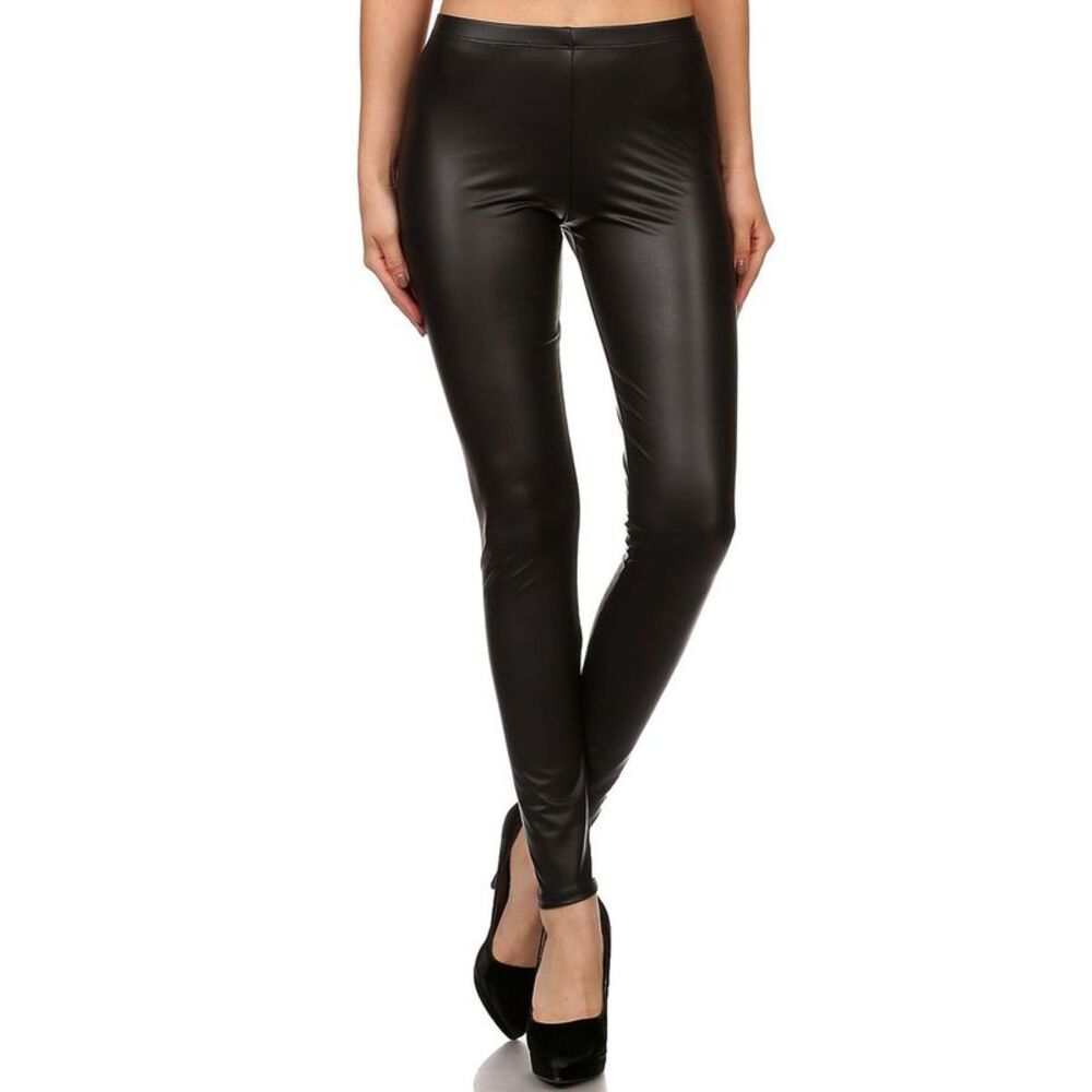 World of Leggings Matte Faux Leather Leggings